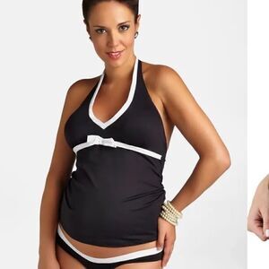 PEZ D’OR Maternity Tankini Swimsuit Top size Small NWOT